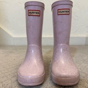 Hunter Sparkly Pink Kids' Boots